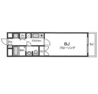 東京都北区王子５丁目 賃貸マンション 1K