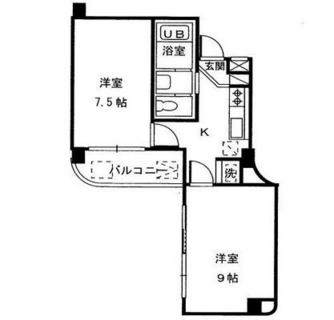 東京都北区東十条２丁目 賃貸マンション 2K