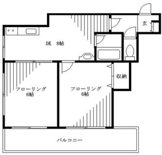 東京都北区東十条１丁目 賃貸マンション 2DK