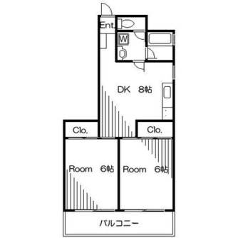 東京都北区東十条４丁目 賃貸マンション 2DK